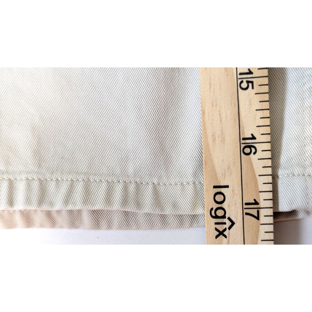 Vintage Polo Ralph Lauren Chino Shorts Men's 32 Tan Pleated Casual Classic - Picture 9 of 12